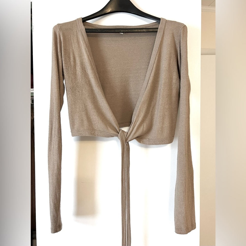 OZMA DANCE WRAP TOP - medium, tea